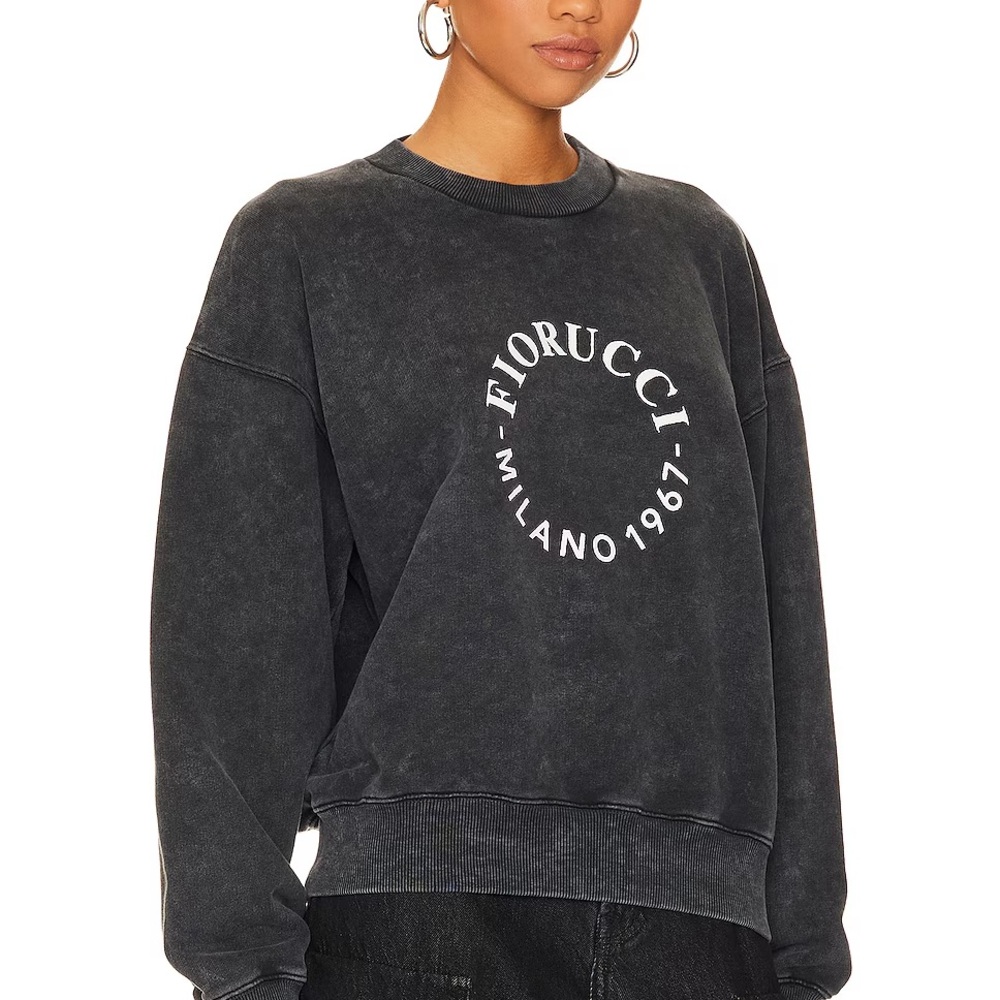 Fiorucci Charcoal Logo Sweatshirt
